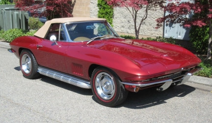 1967 Chevrolet Corvette Convertible Soft Top 4-speed Side Exhaust